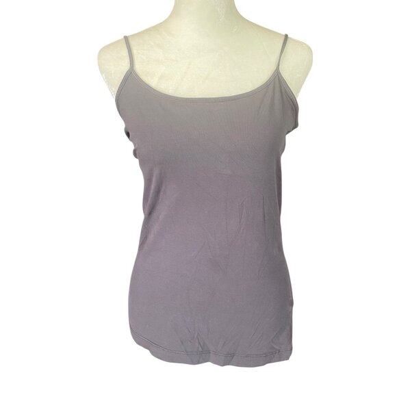 14th & Union dark gray stretchy tank top cami with adjustable straps women's M - Picture 1 of 5